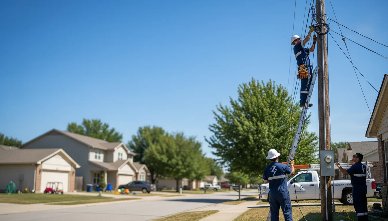 Residential electrician providing installation services in Lebanon, WI